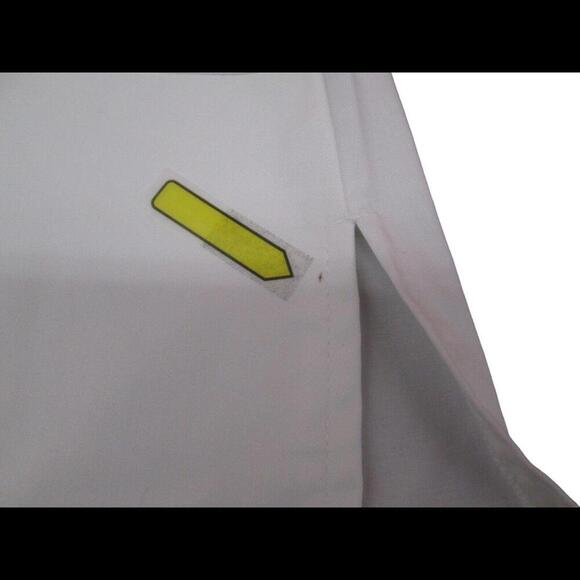 Utility Girl Womens Natural White Uniform Medical Nurse Scrub Top Size S DEFECT​ - Picture 9 of 12